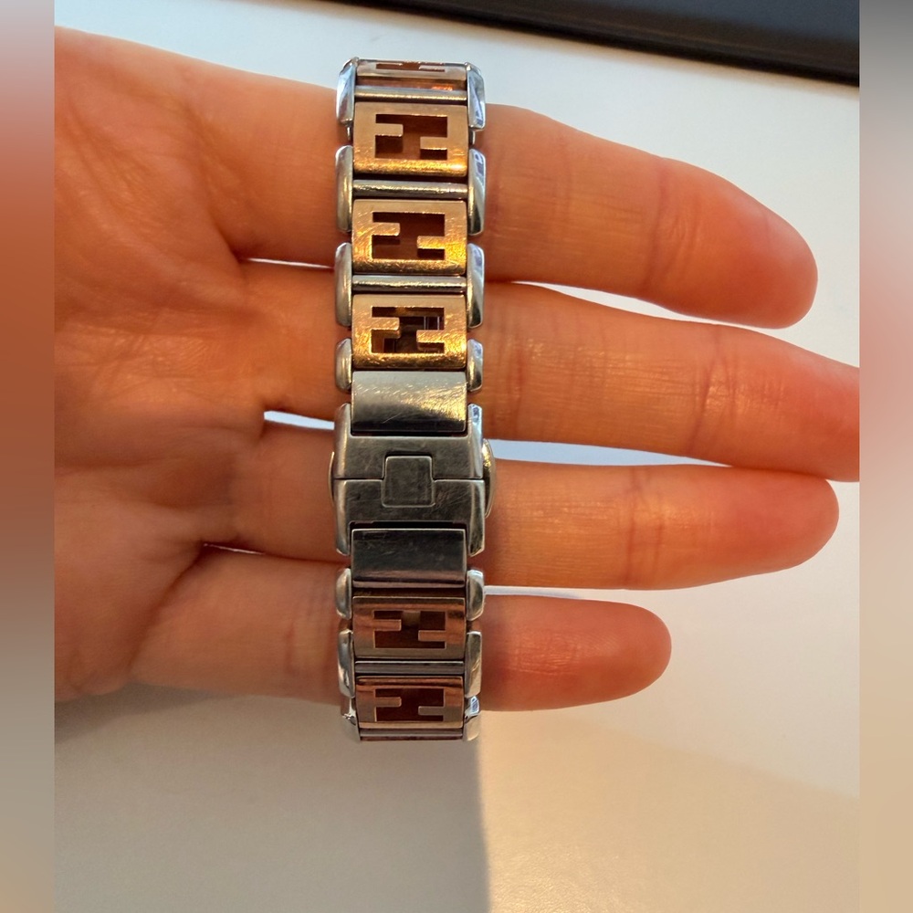 Fendi Two-Tone Rectangular Watch - image 3